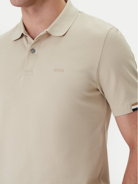 BOSS BOSS Polo majica Parlay 147 50467113 Bež Regular Fit