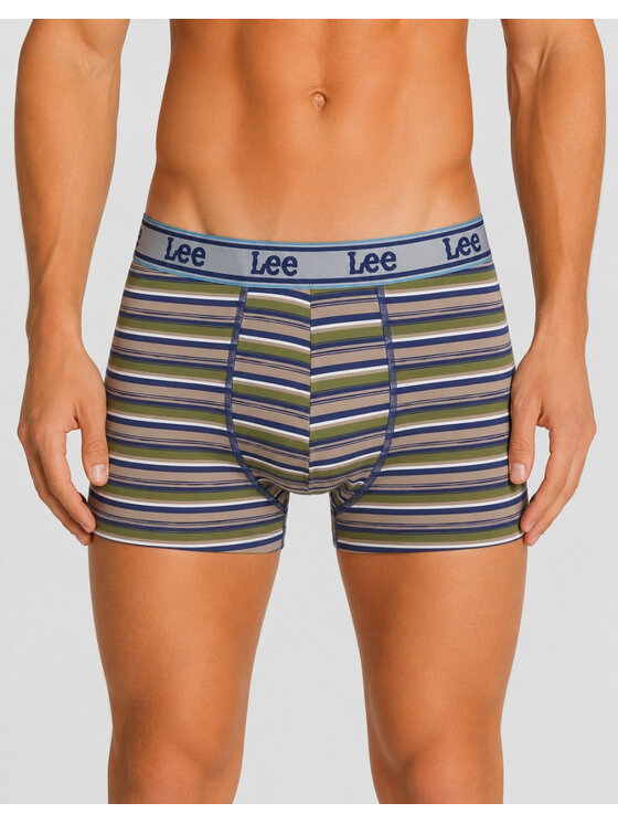 Lee Lee Bokserki Stone 3 Pack Organic Cotton Elastane Trunks Kolorowy