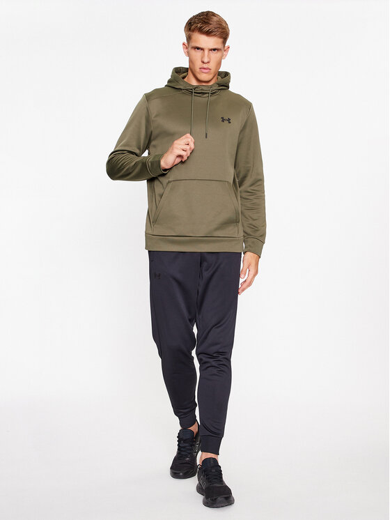 Under Armour Under Armour Majica dugih rukava Ua Armour Fleece Hoodie 1373353 Kaki Loose Fit