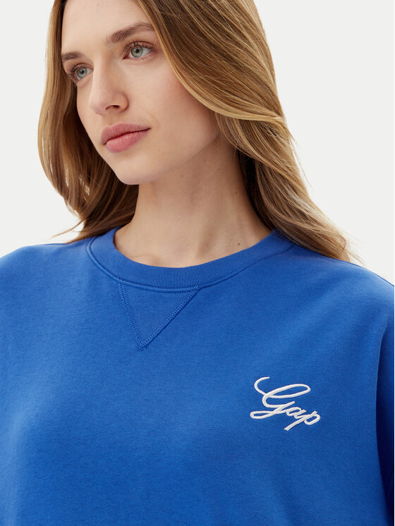 Gap Gap Mikina 767368-02b Modrá Oversize
