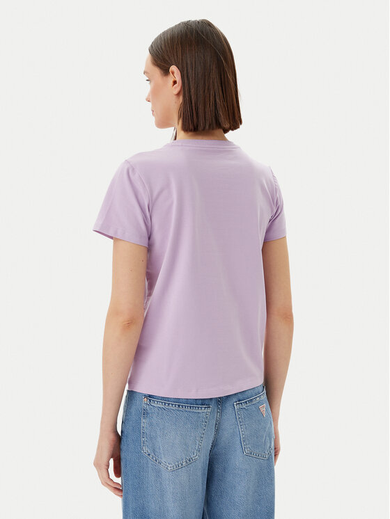 Guess Jeans Guess Jeans T-Shirt W5GI26 J1314 Fioletowy Regular Fit