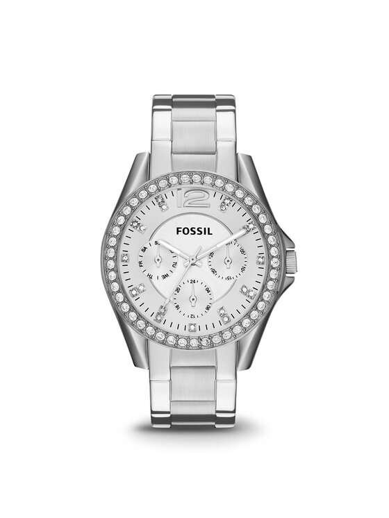 Fossil Fossil Pulkstenis Riley ES3202 Sudraba