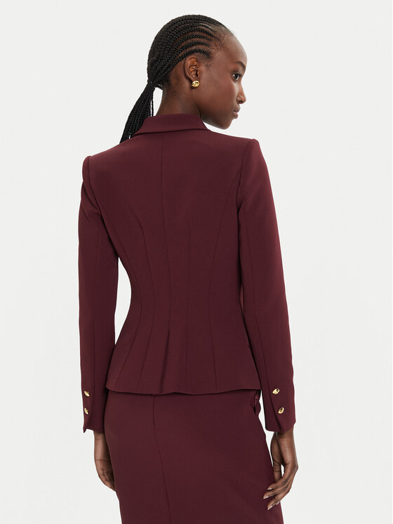 Elisabetta Franchi Elisabetta Franchi Pintsak GI-095-46E2-V600 Bordoopunane Slim Fit