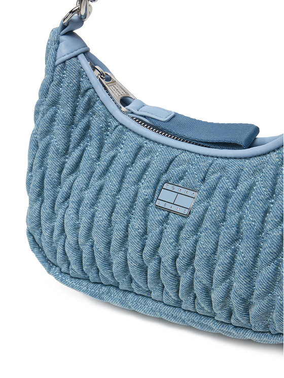 Tommy Jeans Tommy Jeans Handtasche Tjw Iconic Shoulder Denim AW0AW17301 Blau