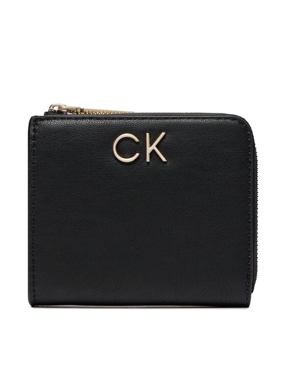 Portofel Mic de Damă Calvin Klein Re-Lock Za Wallet Sm K60K610781 Negru