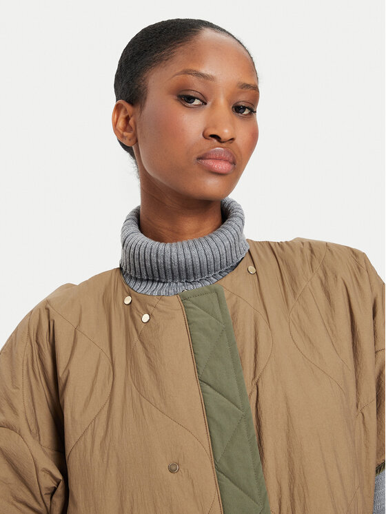 Weekend Max Mara Weekend Max Mara Αμάνικο Μπουφάν Egemone 2425296011000 Χακί Regular Fit