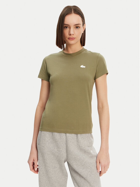 Női Póló Lacoste, Méret: 40, Khaki, TF9246