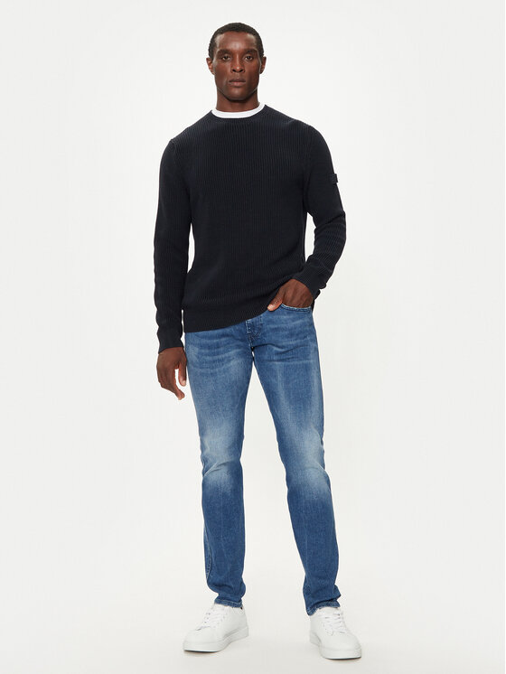 JOOP! Jeans JOOP! Jeans Sweter 15 JJK-13Haro 30042634 Granatowy Modern Fit