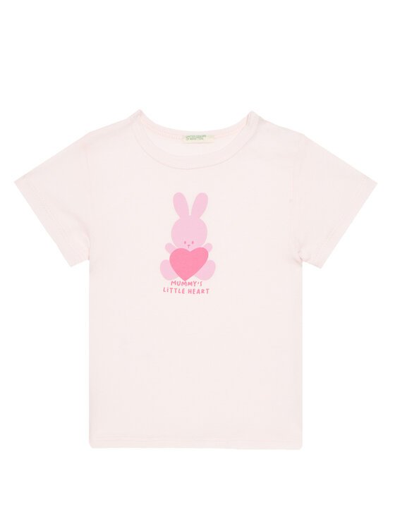 United Colors Of Benetton United Colors Of Benetton T-shirt 3I1XA1067 Ružičasta Regular Fit