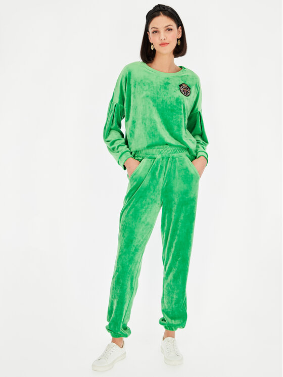 L’AF L’AF Spodnie dresowe Eden Zielony Regular Fit