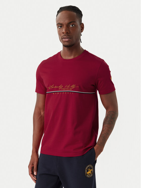 Beverly Hills Polo Club Beverly Hills Polo Club T-Shirt P-SS26M-TS1519 Rot Regular Fit