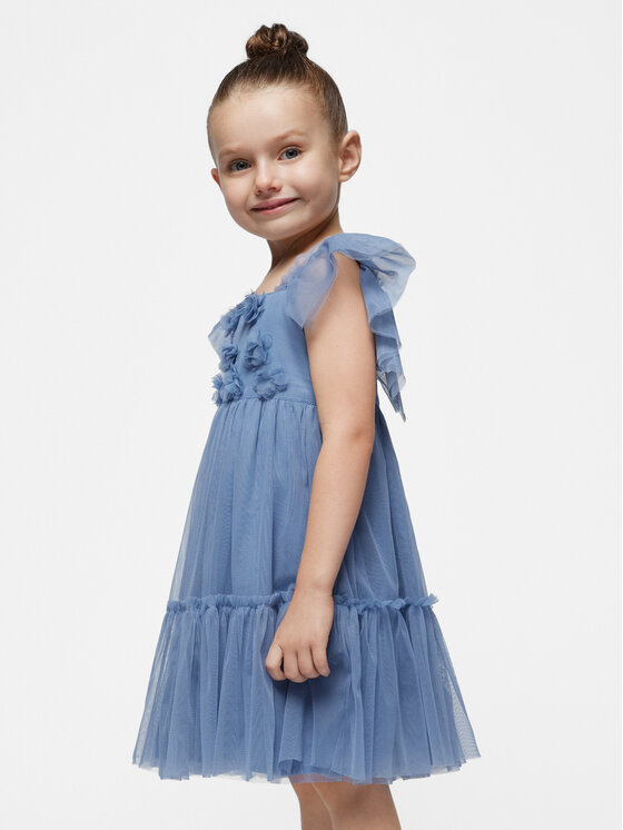 Mayoral Mayoral Eleganta kleita 3929 Tumši zils Regular Fit