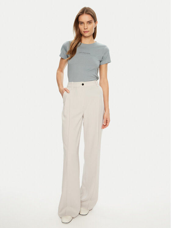 Calvin Klein Jeans Calvin Klein Jeans Majica Institutional Graphic J20J224990 Siva Slim Fit
