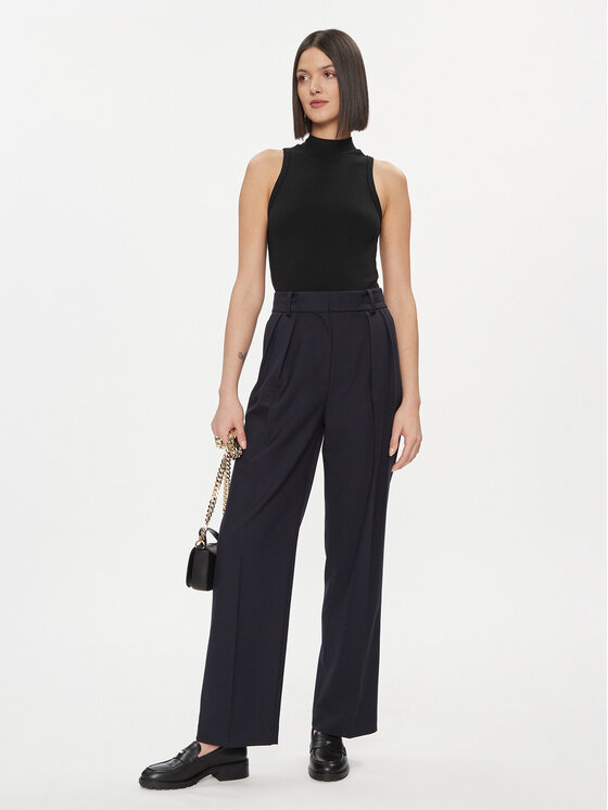 Tommy Hilfiger Tommy Hilfiger Marškinėliai WW0WW41027 Juoda Slim Fit
