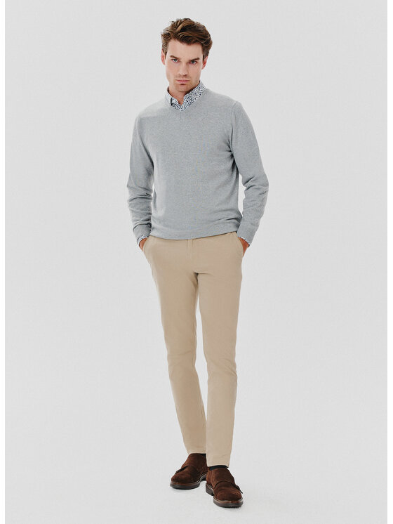 Pako Lorente Pako Lorente Sweter P24WB-2X-011 Szary Classic Fit