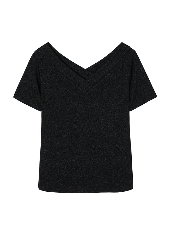 TATUUM TATUUM Bluzka GILDA Czarny Fitted Fit