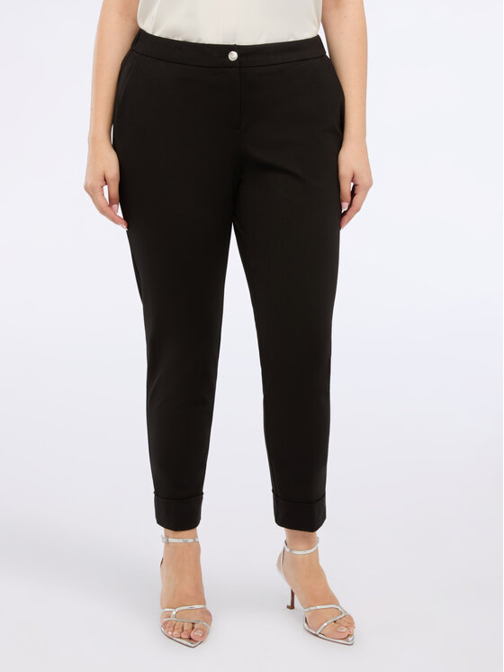 Fiorella Rubino Fiorella Rubino Pantaloni di tessuto P609L002190N033 Nero Regular Fit