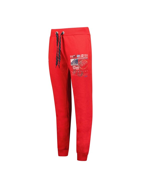 Geographical Norway Geographical Norway Spodnie dresowe WW5807H/GNO-RED Czerwony Regular Fit
