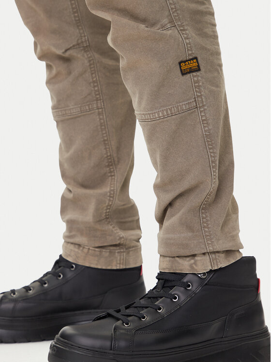 G-Star Raw G-Star Raw Hlače Rovic Zip 3D D02190-E172 Bež Tapered Fit