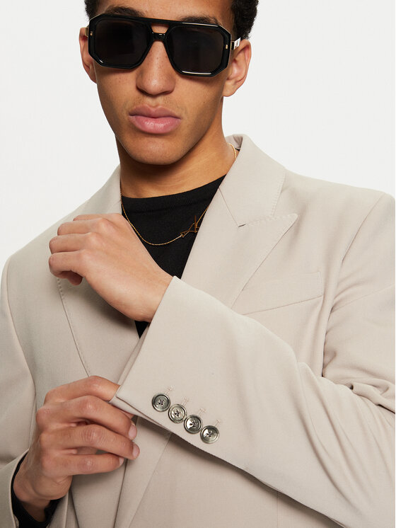 AMI Paris AMI Paris Prijelazni kaput HCO319.WV0037 Bež Regular Fit