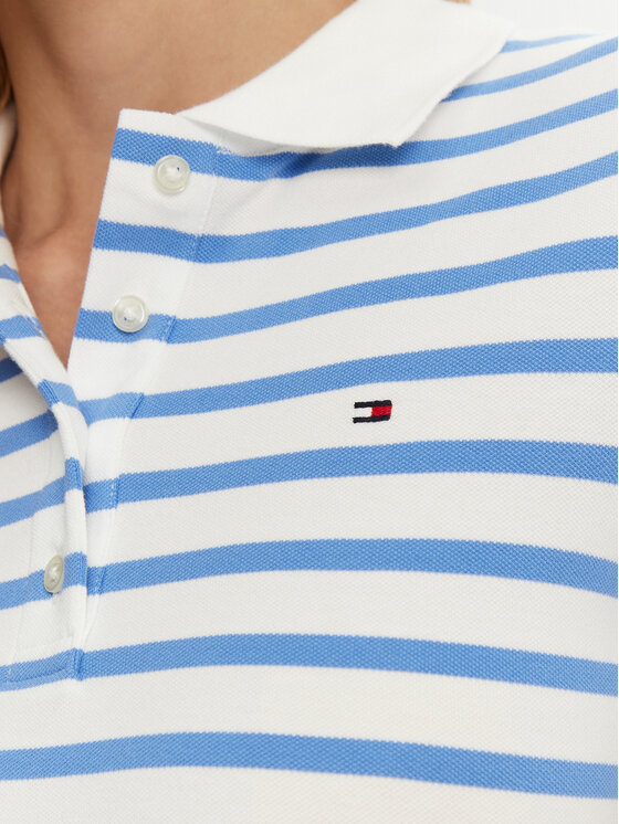 Tommy Hilfiger Tommy Hilfiger Tricou polo 1985 WW0WW43225 Albastru celest Slim Fit