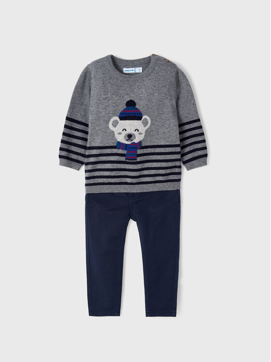 Completo pullover e pantaloni di tessuto 2538