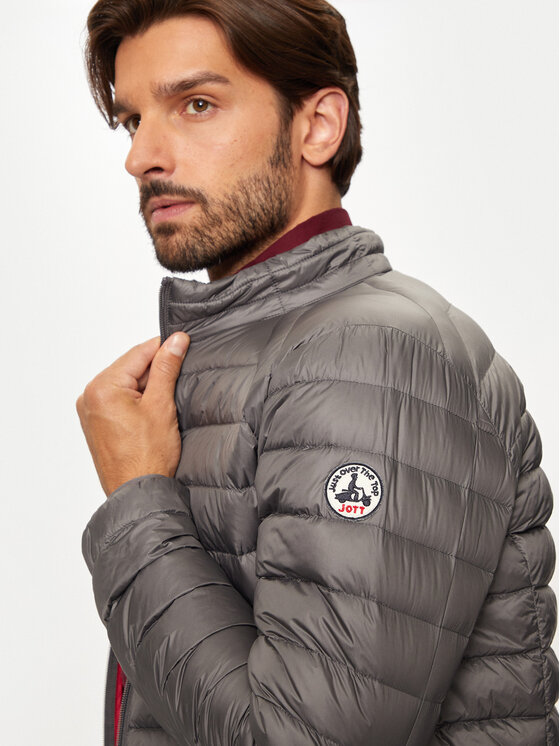 Jott Jott Pehelykabát Mat P000MDOW02 Szürke Slim Fit