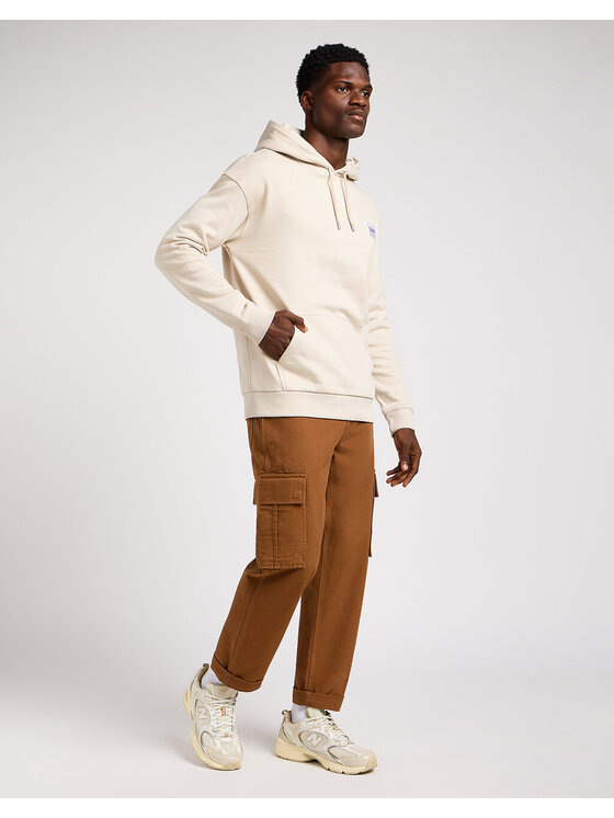 Lee Lee Chinosy CARGO Brązowy Regular Fit