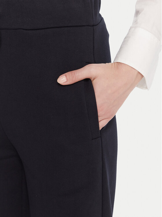 Maryley Maryley Παντελόνι φόρμας 25IB558/07BL Σκούρο μπλε Relaxed Fit
