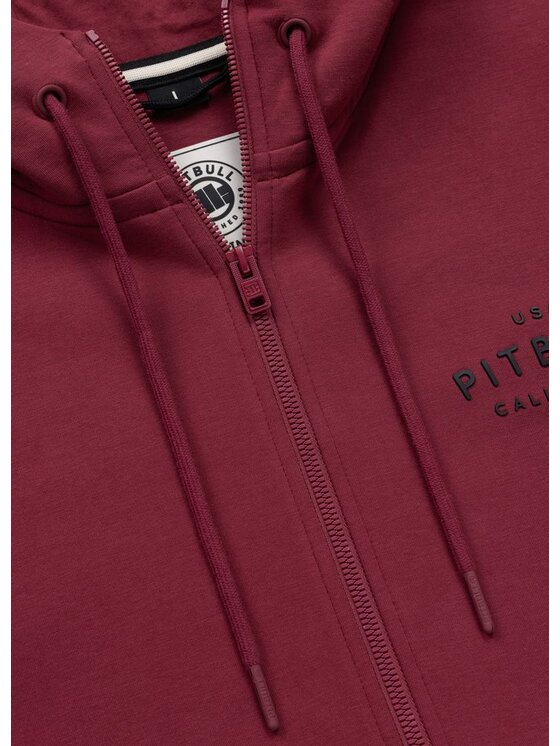 PITBULL PITBULL Bluza SAMPSON Bordowy Regular Fit
