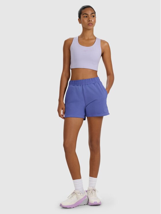 4F 4F Pantaloncini sportivi 4FWAW25TFSHF1038 Nero Regular Fit