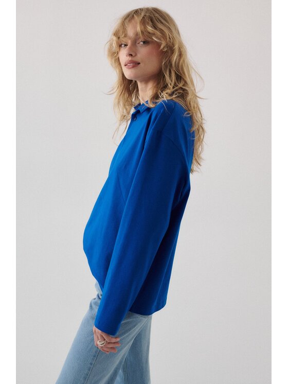 NAGO NAGO Longsleeve N2025 Niebieski Loose Fit
