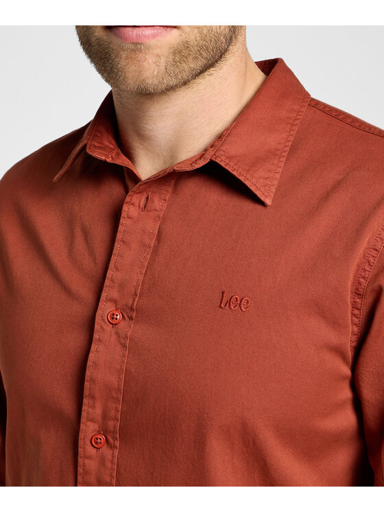 Lee Lee Camicia 112355741 Rosso Regular Fit