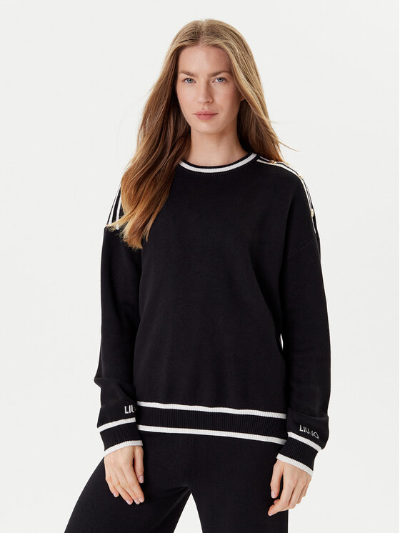 Liu Jo Liu Jo Pulover TF5230 MS59L Negru Regular Fit