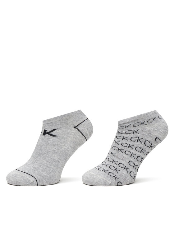 Calvin Klein Calvin Klein Набір з 2 пар жіночих підслідників 701218779 Сірий