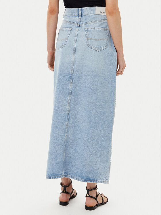 Pepe Jeans Pepe Jeans Jeans suknja PL901211 Plava Regular Fit