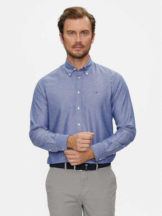 Tommy Hilfiger Tommy Hilfiger Košulja MW0MW36369 Plava Slim Fit