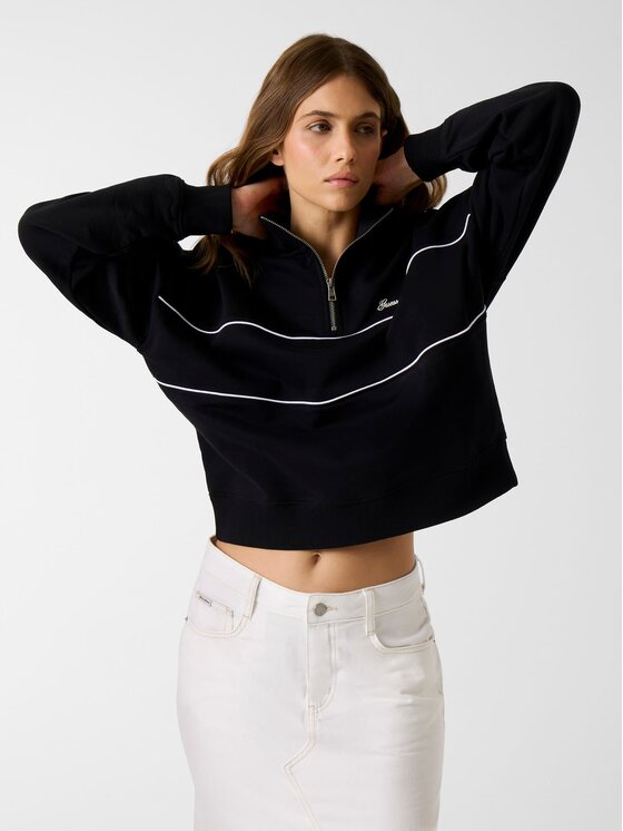 Guess Jeans Guess Jeans Mikina 181740 Černá Classic Fit