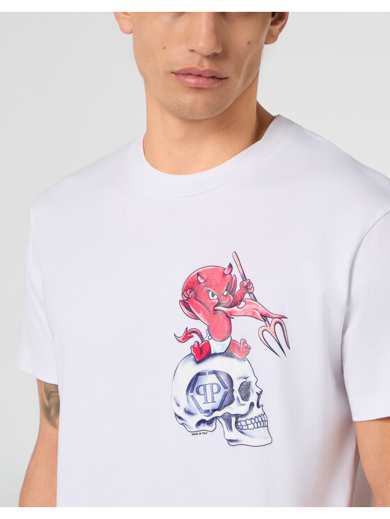 PHILIPP PLEIN PHILIPP PLEIN T-shirt 28974 Bianco Regular Fit