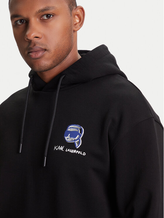 KARL LAGERFELD KARL LAGERFELD Суитшърт 705111 553904 Черен Loose Fit