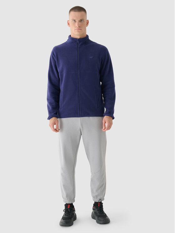 4F 4F Felpa di pile 4FWMM00TFLEM316-31S Blu scuro Regular Fit