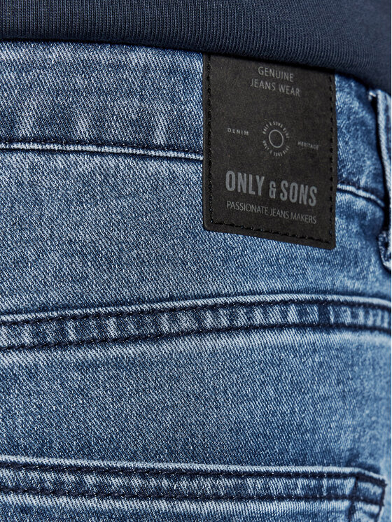 Only \u0026 Sons Džinsai Loom 22020750 Mėlyna Slim Fit • Modivo.lt