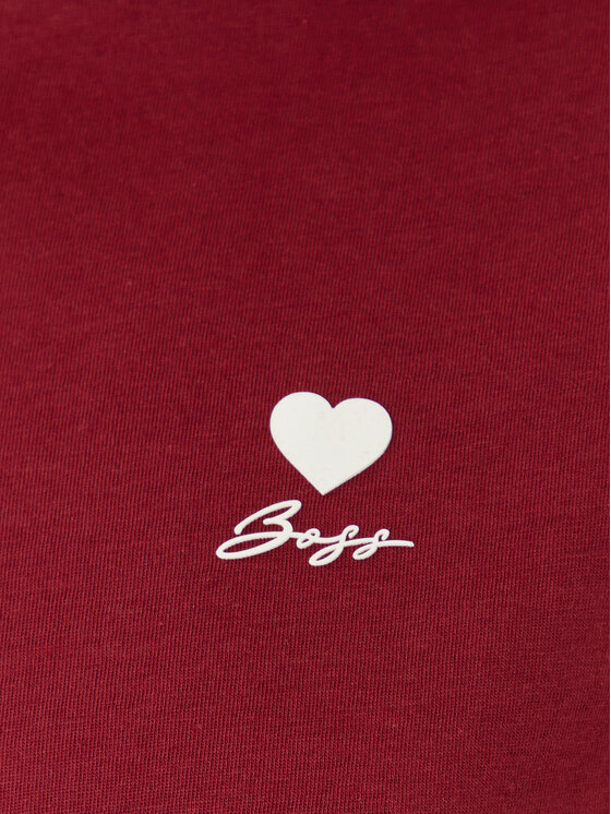 BOSS BOSS T-Shirt C_Esogo_3 50545288 Bordowy Regular Fit