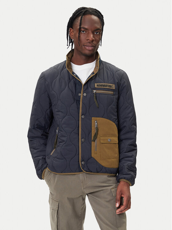 Aeronautica Militare Aeronautica Militare Kevad-sügis jope 252AB3009UCT04211 Tumesinine Regular Fit