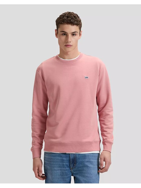 Lee Lee Felpa PATCH CREW SWS Arancione Regular Fit