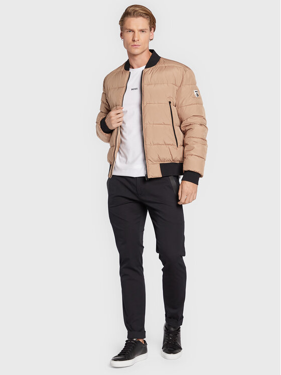 BOSS Boss Hosszú ujjú TChark 50473286 Fehér Regular Fit