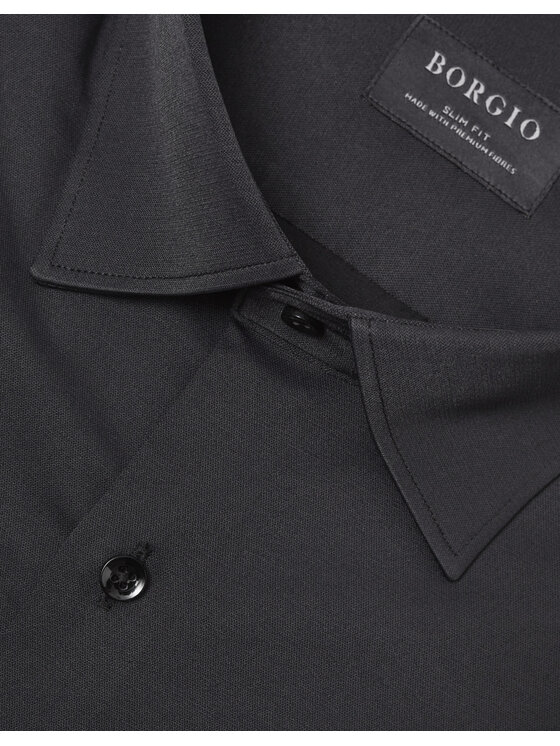 Borgio Borgio Koszula acconia Szary Slim Fit