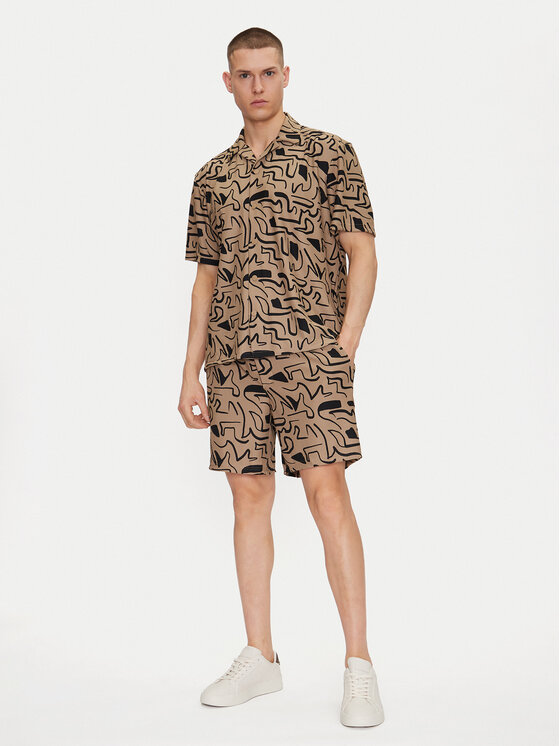 Only & Sons Only & Sons Bavlnené šortky Tel 22033513 Béžová Regular Fit