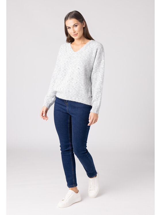 QUIOSQUE QUIOSQUE Svetr QUIOSQUE 6VD001230 Šedá Regular Fit