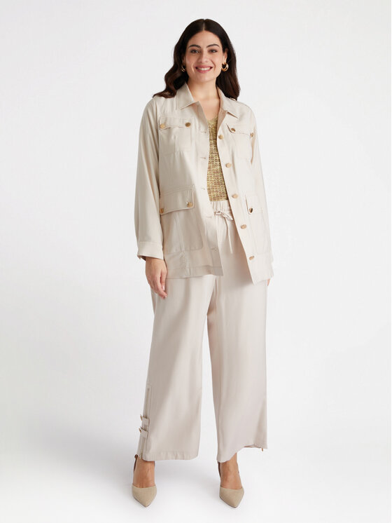 Fiorella Rubino Fiorella Rubino Camicia 5040T001266N002 Écru Regular Fit